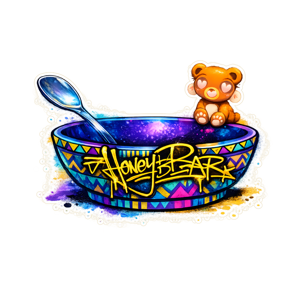 hb future kente banana split oversized acid tee